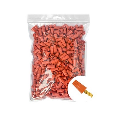 500Pcs Electrical Wire Connectors - Orange Wire Caps Screw Term... USA FAST SHIP