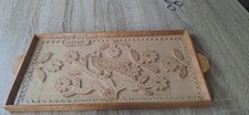 Kepkypa Corfu Serving Tray Wooden Bird Carved with Glass Front Made In Greece