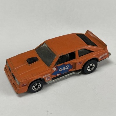Hot Wheels orange Flat Out 442 Mattel Inc 1978    