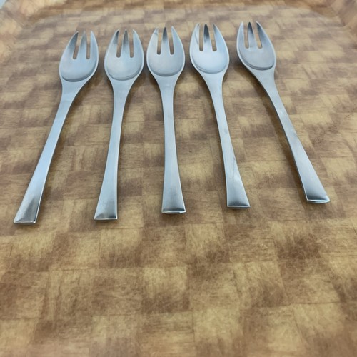 5 Dinner Forks Dansk ODIN Satin Stainless Germany 7 7/8" - Picture 3 of 10