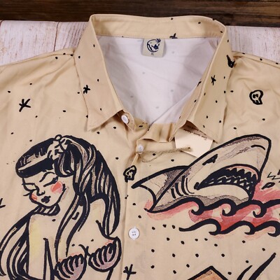 NEW Hawalili Men's Hawaiian Shirt Size XL 100% Polyester