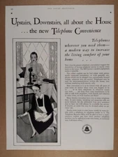 1929 AT&T Bell System Telephone Service Throughout the House vintage print Ad