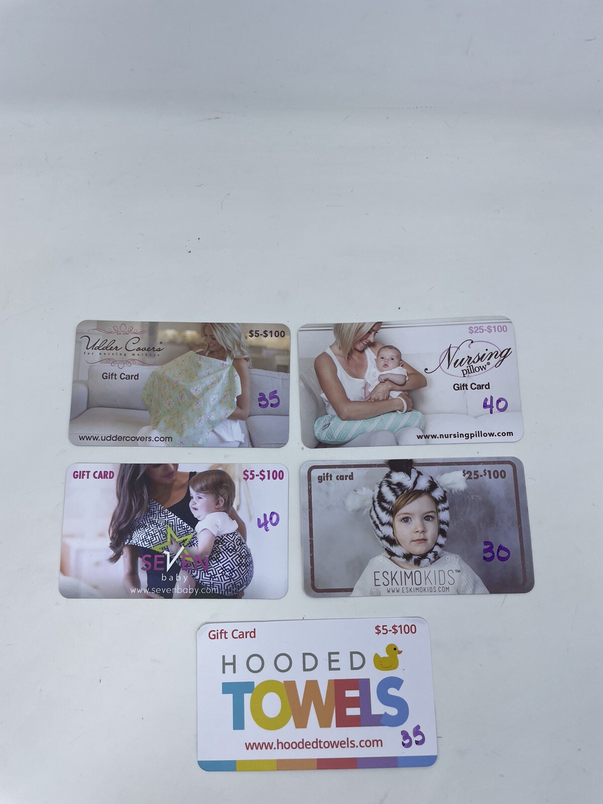 $180 Gift Card Bundle - Udder Covers Hooded Towels Nursing Pillow for Baby & Kids by Seven Baby Eskimo  -image