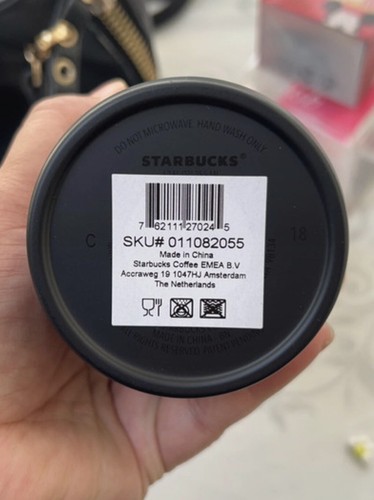 Starbucks insulated travel flask mug cup. Black Non leak lid 355 ml Nib - Picture 4 of 8