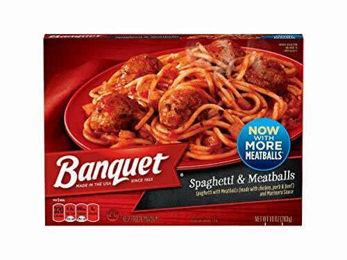 Banquet Classic Spaghetti And Meatball, Easy-To-Prepare Meal (10 OZ, Pack Of 12)
