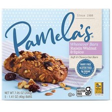 Pamela'S Whenever Bars Oat Raisin Walnut Spice  5/1.41 OZ Pack Of 1
