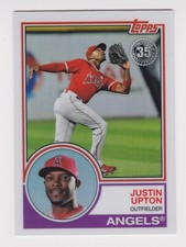 2018 Topps Baseball Series 2 1983 Refractor Silver Pack #90 Justin Upton