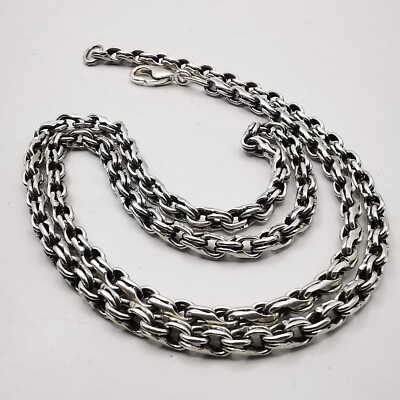 Vintage schöne Schmuckkette, 925 Sterling Silber, signiert 23,88 Gramm