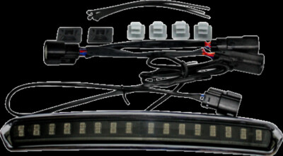 Custom Dynamics Chrome High Mount Tour Pak LED Light Smoke 14-20 Harley Davidson