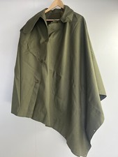 1950's dated British Pattern Military Poncho / Waterproof Rain Cape Khaki