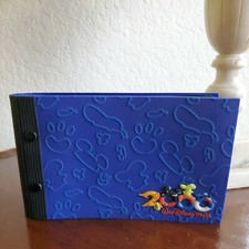 Walt Disney World 2000 Blue Rubber 4x6 Photo Album Holds 60 Photos