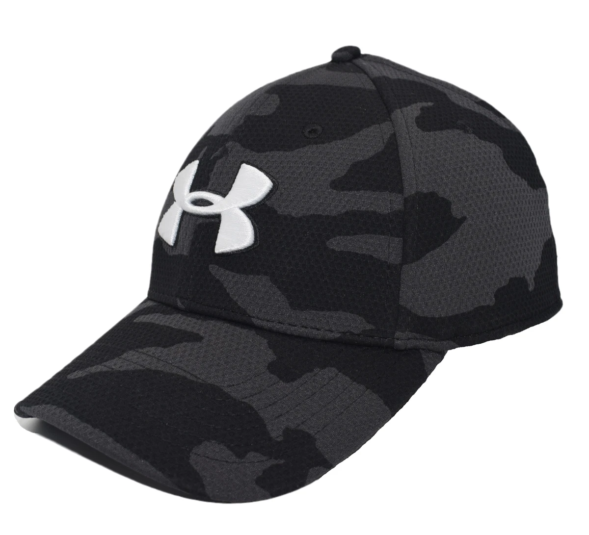 Under Armour Mens UA Blitzing II Stretch Fit Cap Black/Grahphite