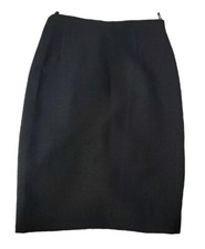 Jeannette Miner Made In France Size F 38/US 8 Women's Black Pencil Skirt NEW 6