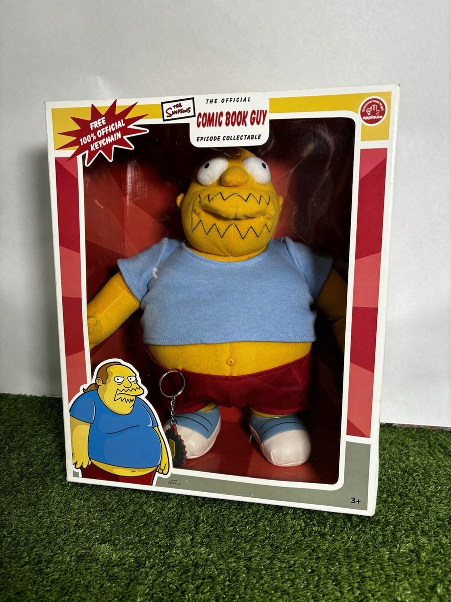 2003 The Simpsons Plush APPLAUSE Comic Book Guy w/ Box EXTREMELY