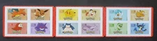 France 2024 Pokemon booklet 12 Mint Stamps