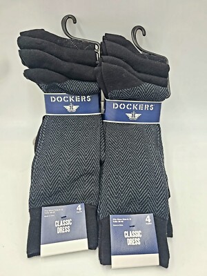 Dockers Mens Classic Black Patterned Dress Socks Lot - 8-Pairs Size - 6-12 | eBay Dockers Mens Classic Black Patterned Dress Socks Lot - 8-Pairs Size - 6-12 | eBay
