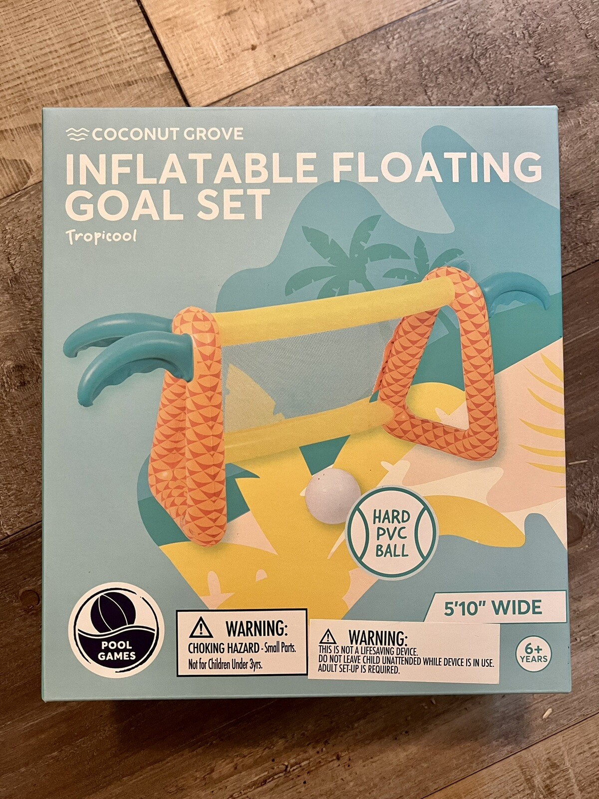 "Portería y pelota inflables flotantes para polo acuático 71"" x 29"" - portería y pelota para polo acuático"