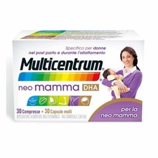 Multicentrum Neo Mamma DHA Integratore Multivitaminico Multiminerale, 30+30 Cpr