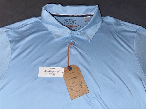 NWT Men’s Original Weatherproof Vintage SS Shirt, Blue, Size XL