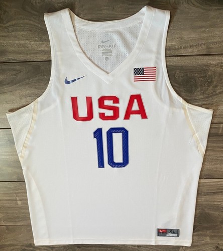 Nike Team USA Basketball Kyrie Irving #10 Basketball Jersey White Men's XL - Picture 10 of 24