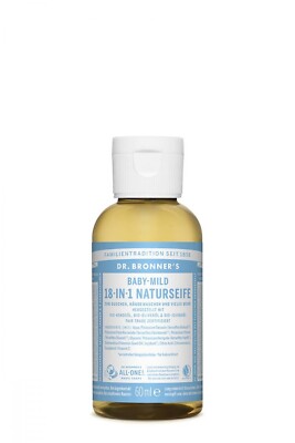 1x Dr. Bronners 18-IN-1 Naturseife Baby-Mild vegan & fair trade 60ml (99.8