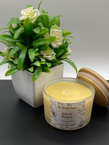 Teakwood Mahogany Hand Poured Soy Candle - Picture 12 of 12