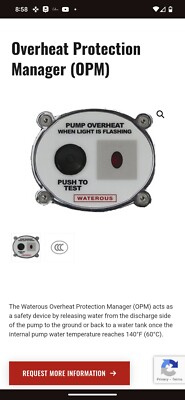 Waterous Overheat Protection Manager Loose Installation Parts