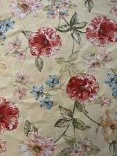 Oval Cloth Tablecloth Yellow Floral 82" x 60"