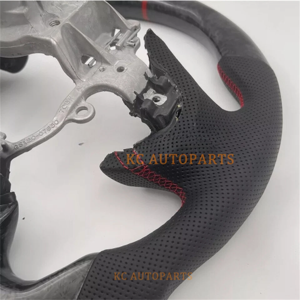 Real Carbon Fiber leather Steering Wheel for 2018-2024 LEXUS LS LS500 LS500h - Image 2 of 4