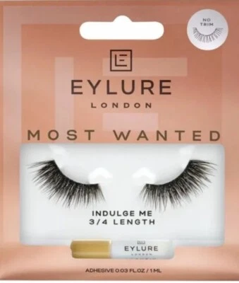 Eylure Most Wanted Accent Lashes - Indulge Me - Black 3/4 False Full Eyelashes