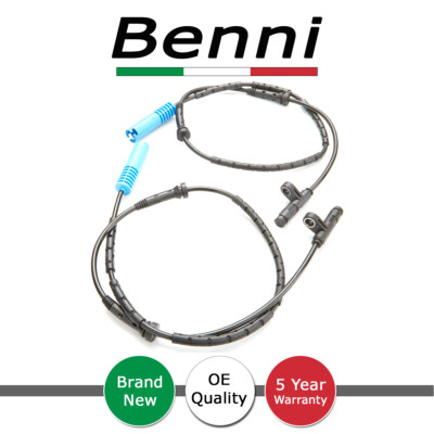 Benni 2x ABS Wheel Speed Sensors Rear Fits Mini Hatchback (R50 R53) One