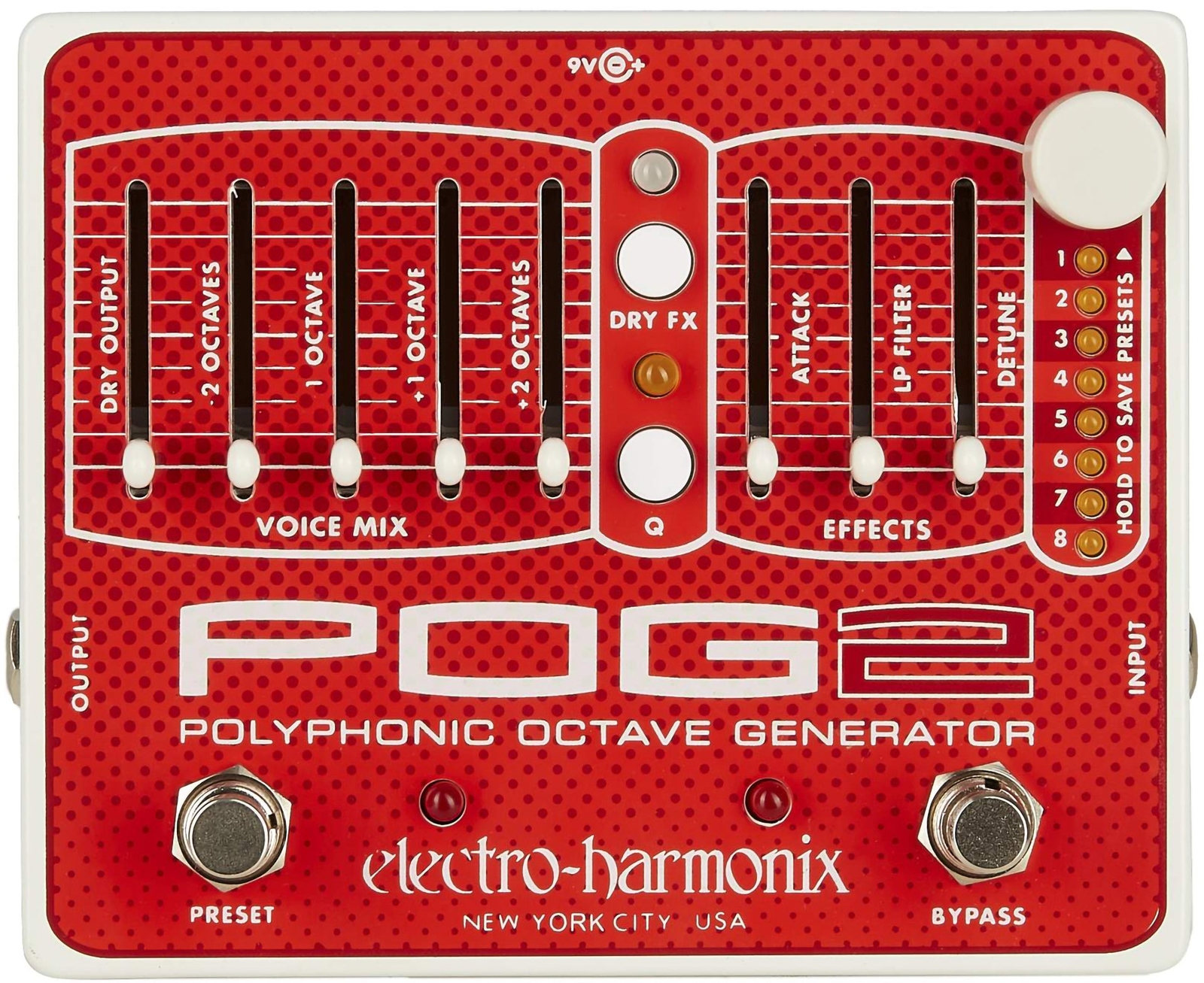 Педаль генератора полифонической октавы Electro Harmonix POG2 65890₽