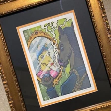 BoJack Horseman Signed/Numbered Kelly Wine Original Art Print Custom Framed