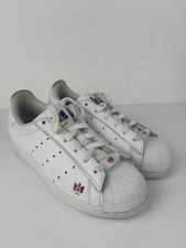 Adidas Superstar Pure Boys White Sneakers Shoes Casual  - Size 4