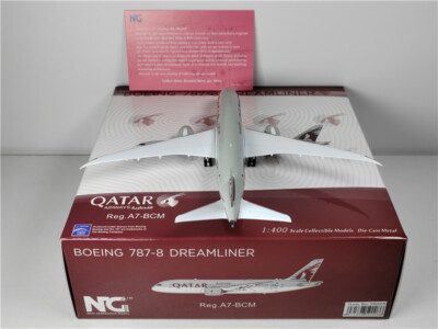 【非売品】カタール航空 787-8 1:200 NGmodel カタール航空 787-8 A7-BCM 1/400 59008 - メルカリ