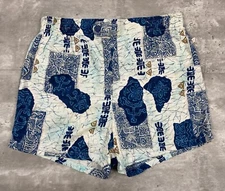vintage 70s JANTZEN SWIM TRUNKS SHORTS SURF NATIVE TRIBAL PRINT