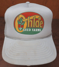 Ohlde seed Farm corn beans flowers plants Trucker VTG hat