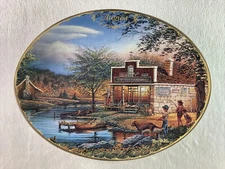AUGUST SUMMERTIME Plate Seasons to Remember #8 Terry Redlin Otto's Landing