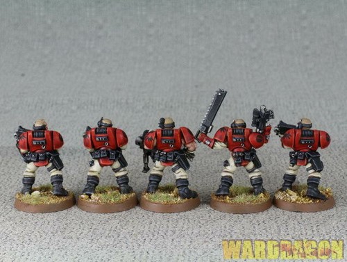 25mm Warhammer 40K WDS painted Space Marine Scouts e75 - Picture 2 of 4