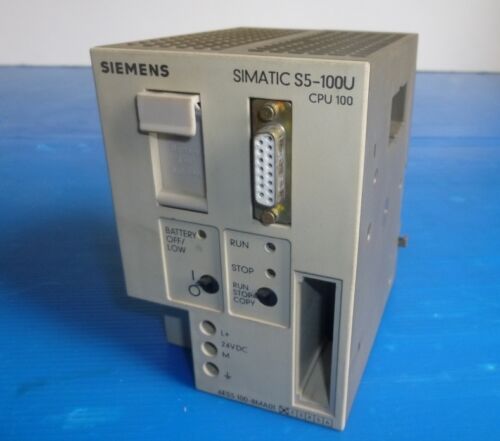 Siemens Simatic S5-100U CPU 100 Akumulator.m. VAT 6ES5 100-8MA01 6ES5100 8MA01 - Zdjęcie 1 z 1