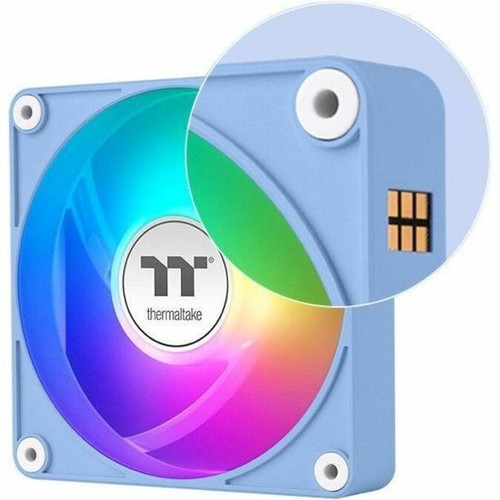 Thermaltake CT120 EX Reverse ARGB Sync PC Cooling Fan Hydrangea Blue (3-Fan Pack - 第 8/10 張圖片