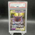 2018 Pokemon Jpn SM Tag Bolt 038 Gengar & Mimikyu GX Full Art PSA 9 2018