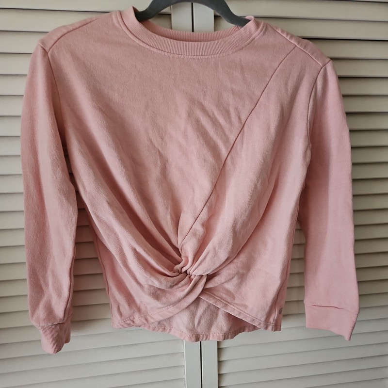 Zella Girls Long Sleeve Twist Knot Front Top Pullover M