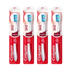 Colgate 360 Optic White Manual Stain Removal Toothbrush Soft Bristle (Lot of 4)