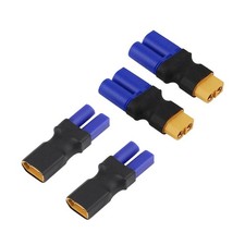 LINSYRC 2 Pairs XT60 to EC5 Adapter RC Male Female Connector Plug for RC Lipo...