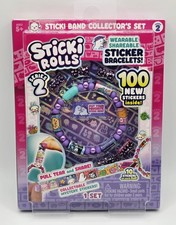New Sticki Rolls Sticki Band Sticker Bracelet Series 2 Purple Collectible NEW