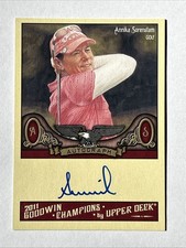 2011 Upper Deck Goodwin Champions Annika Sorenstam On Card Auto
