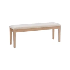 Jenny Natural Dining Bench without Back 50 in.W