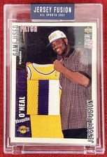 🔥2021 SHAQUILLE O’NEAL #02/25 JF Game Used Basketball 3 COLOR Jersey Patch Card