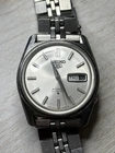 Running Vintage Seiko 5 Automatic Day Date Men’s Watch 6119-8090 36mm Stainless